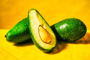 avocado on background