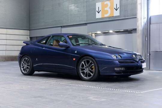Bilbao, Spain-November 11, 2023: 1996 Alfa Romeo GTV (2.0 V6 TB) in indoor parking