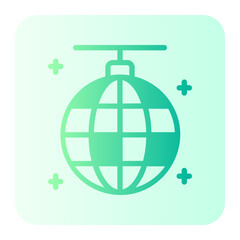 disco ball gradient icon