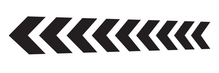 Arrow icon chevron doodle black line graphic design. Vector isolated on white background. Vector illustration.