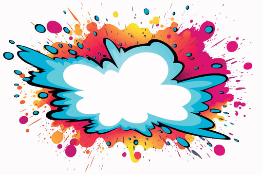 Boom and explosion effect comic vector