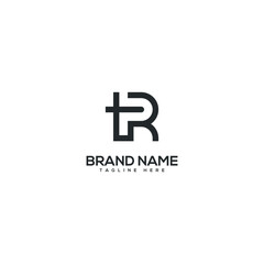 Fototapeta premium Modern letter TR RT logo design vector template. Initials monogram icon.