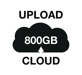 800 Gb capacity. Cloud upload for file storage and backup