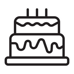 cake line icon