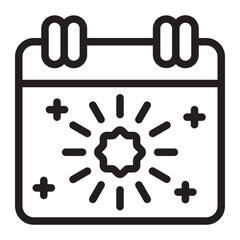 calendar line icon