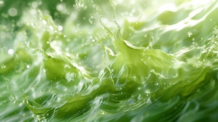 Green Liquid Splash