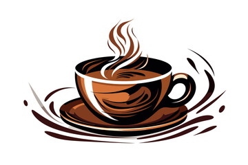 coffee illustration isolated on white background