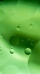 Abstract Green water bubbles background
