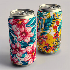 drink cans mockup