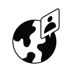 Global user isometric vector design ready to use and download