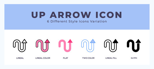 Up arrow icon vector illustration. trendy styles - obrazy, fototapety, plakaty