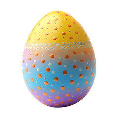 Easter egg close up isolated