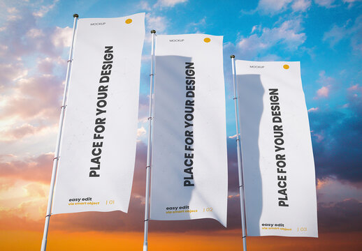 Three Vertical Flags 04