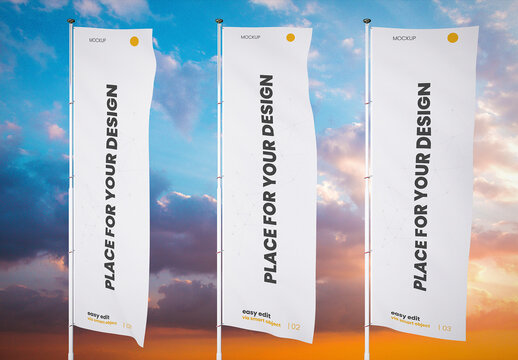 Three Vertical Flags 02