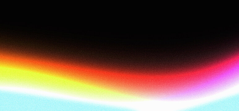 Grainy gradient background bold bright colors on dark background white red yellow orange purple black abstract glowing banner