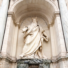 detail of the Mose fountain in Piazza San Bernardo, was erected between 1585 and 1589, Rome
