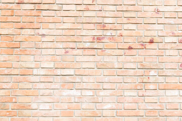 Background of brick wall and ancient tuff, Tuscany in Italy