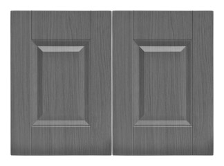 Decorative black white two wooden oak kitchen cabinet door