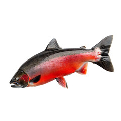 Obraz premium Salmon fish isolated on transparent background Generative Ai 