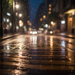 city street light at night