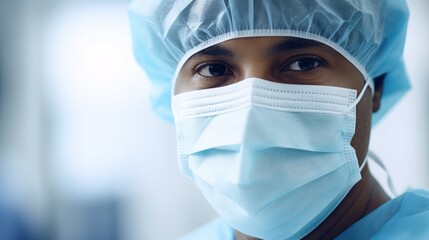 Surgeon precision captured sterile environment focus