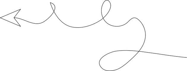 Thin line arrows icon set. Elements for design