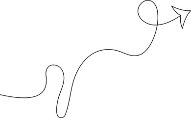 Thin line arrows icon set. Elements for design