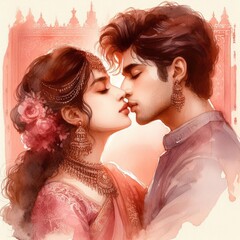 Artistic Romance: Painting Love in Watercolor