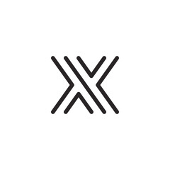 X logo, letter x, initial x logo design