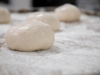 bread dough in preparation