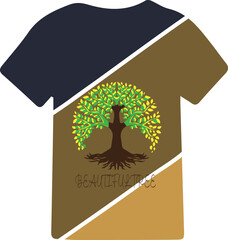 Creative vector of t-shirt design