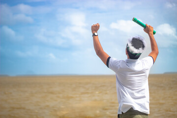 Graduate in amazon river
