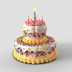 cake with candles