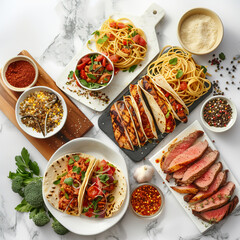 set of food