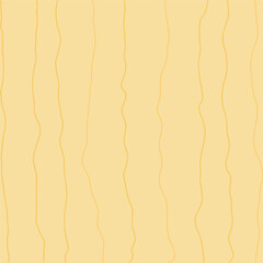 Decorative square pattern with hand drawn stripe shapes. Hand painted grungy ink doodles in beige, brown, yellow colors. Wavy curly lines print.