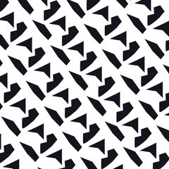 seamless geometric pattern with simple sharp figures
