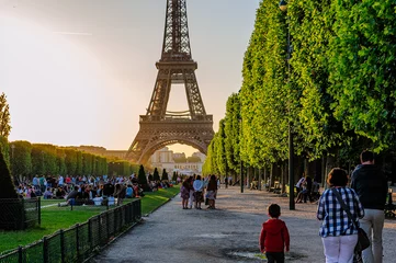 Plaid mouton avec motif Paris Torre Eiffel de Paris