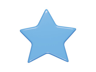 Star icon 3d rener illustration