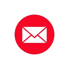 Message icon on white background