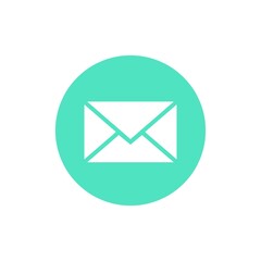 Message icon on white background