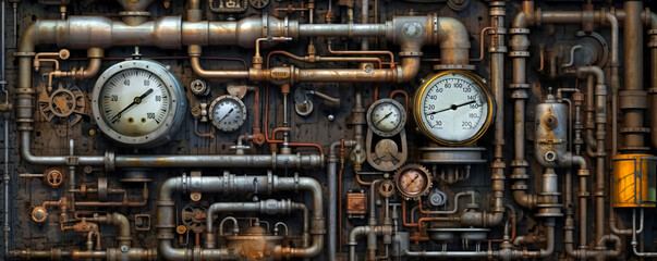 Steampunk theme background
