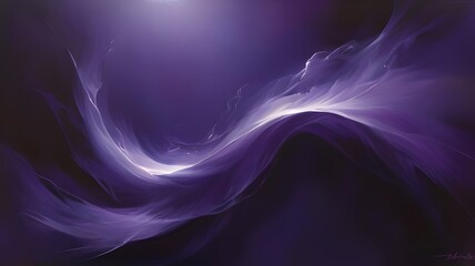 3-D , Abstract Background , Glowing ethereal wisps of light across purple canvas 
 - obrazy, fototapety, plakaty