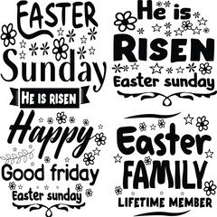 Happy Easter Bundle design, Christian Easter Bundle, Easter Bunny, Retro Easter Cut Files Cricut, Good for Happy Easter tshirt design