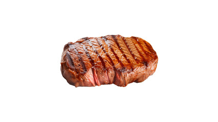 Tasty steak cut out. Isolated steak on transparent background