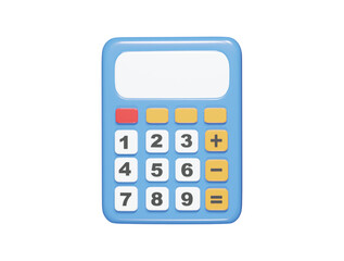Calculator icon 3d icon illustration