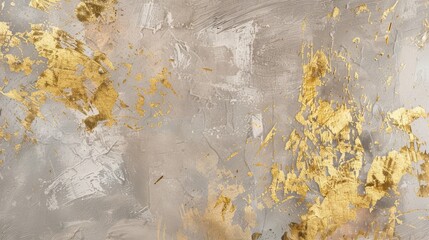 Chic Metallic Taupe Background with Golden Sparkle