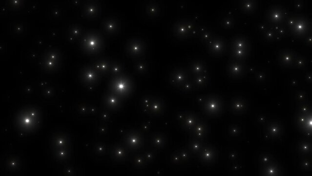 falling white silver glitter particle background video
