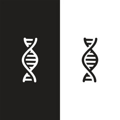 The dana icon. DNA symbol. Flat
 - obrazy, fototapety, plakaty