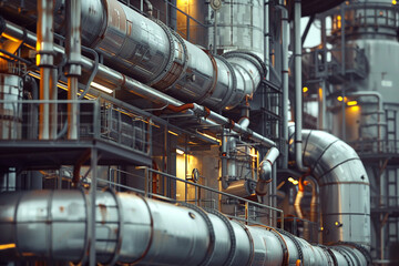 Future industries 3D images, industrial technology concept.