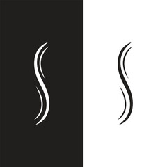 Smooth and silky logo badge design. Suitable for business, salon, fabric and pattern